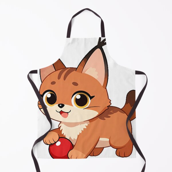 Item preview, Cute Caracal with Red Ball designed and sold by pumsquare.