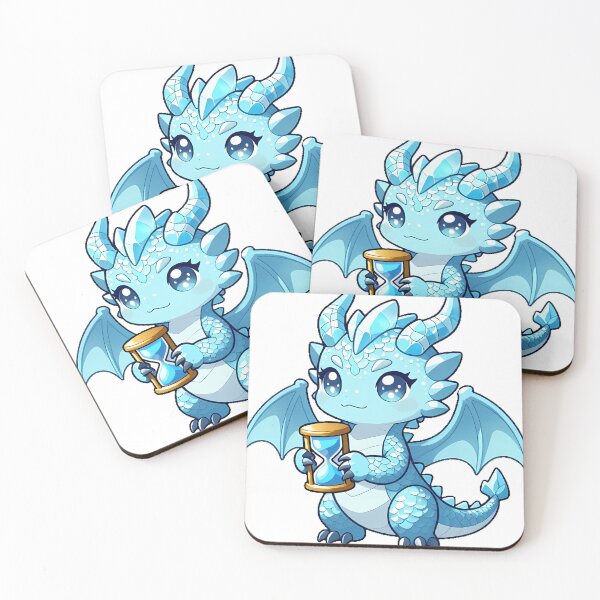 Item preview, Frost Dragon with Hourglass designed and sold by IllumeInk.