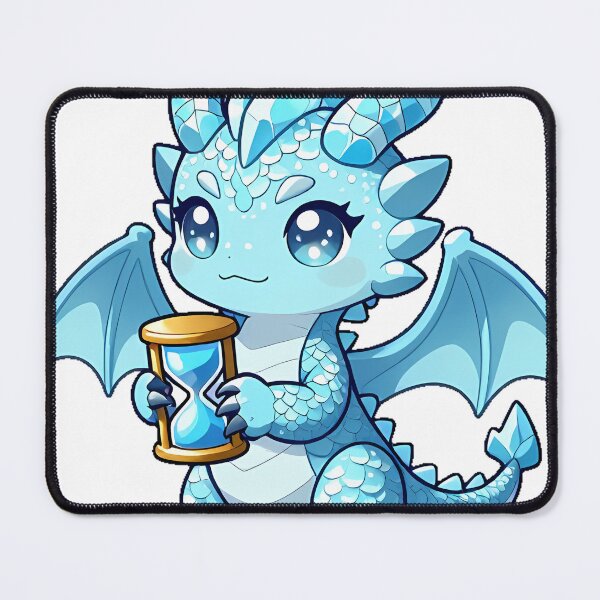 Item preview, Frost Dragon with Hourglass designed and sold by IllumeInk.