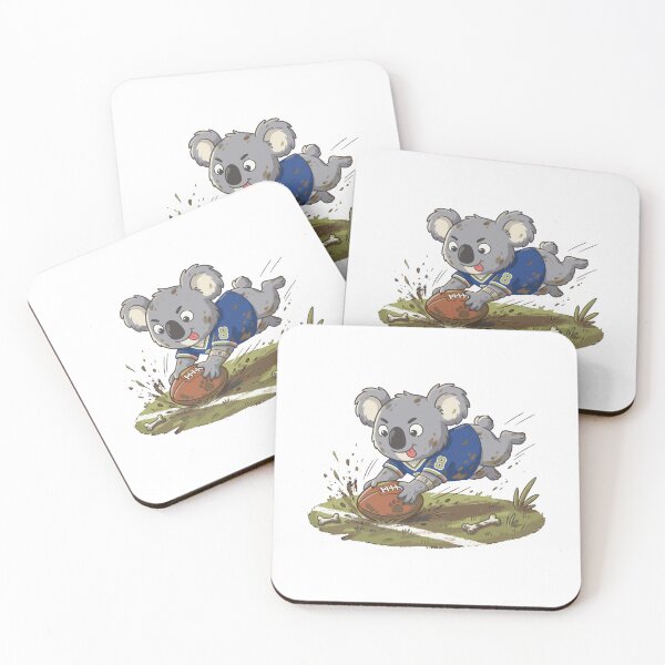 Item preview, Cute koala rugby player, funny sports design, Sports Gift designed and sold by BobaTeeStore.