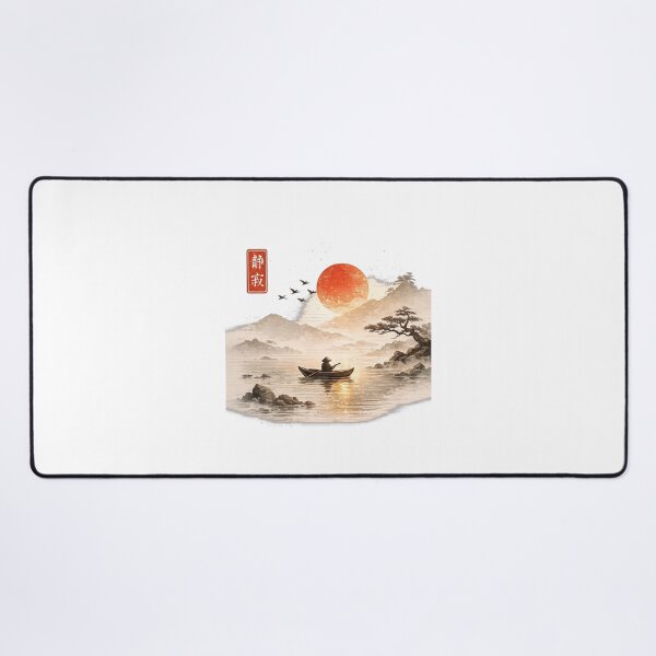 Item preview, Serenity on the Water – Minimalist Japanese Landscape T-Shirt designed and sold by LarkLeaf.