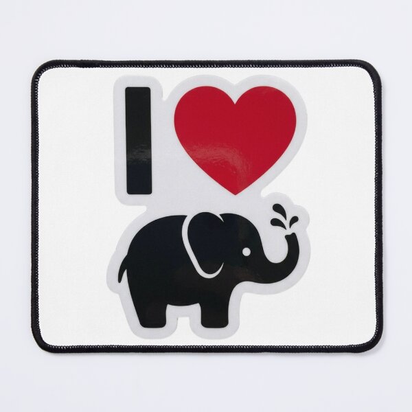 Item preview, I Love Elephants Gift Cute Baby Elephant Art Graphic Animal Lover Present for Wildlife Fans designed and sold by raedattia.
