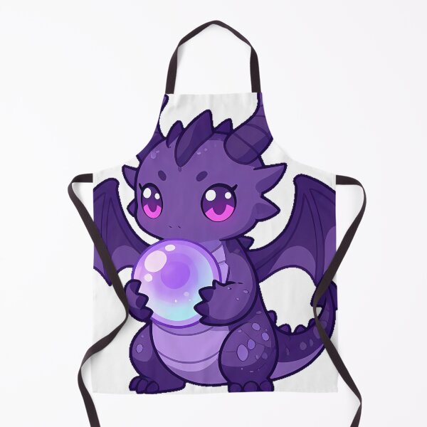 Item preview, Violet Dragon with Crystal Ball designed and sold by IllumeInk.