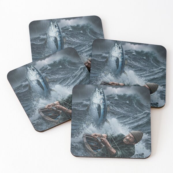 Item preview, The Old Man and the Sea - The Epic Struggle | Cinematic Resilience Art designed and sold by SOOstudio73.