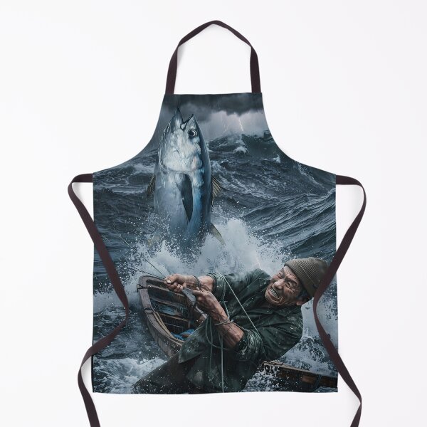 Item preview, The Old Man and the Sea - The Epic Struggle | Cinematic Resilience Art designed and sold by SOOstudio73.