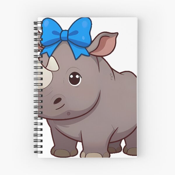 Item preview, Baby Rhino with Blue Bow designed and sold by pumsquare.