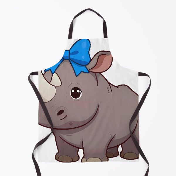 Item preview, Baby Rhino with Blue Bow designed and sold by pumsquare.