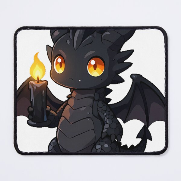 Item preview, Obsidian Dragon with Black Candle designed and sold by IllumeInk.
