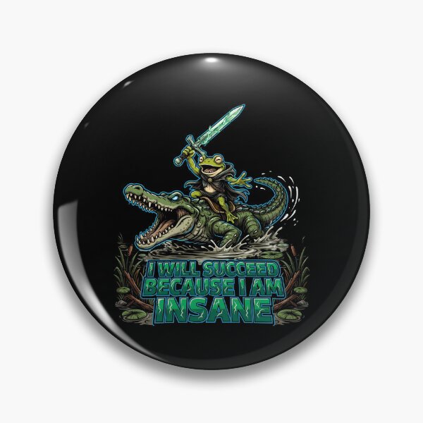 Item preview, I Will Succeed Because I Am Insane Frog Meme designed and sold by Redgiant87x.