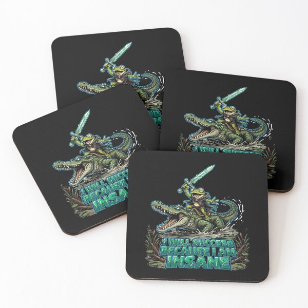 Item preview, I Will Succeed Because I Am Insane Frog Meme designed and sold by Redgiant87x.
