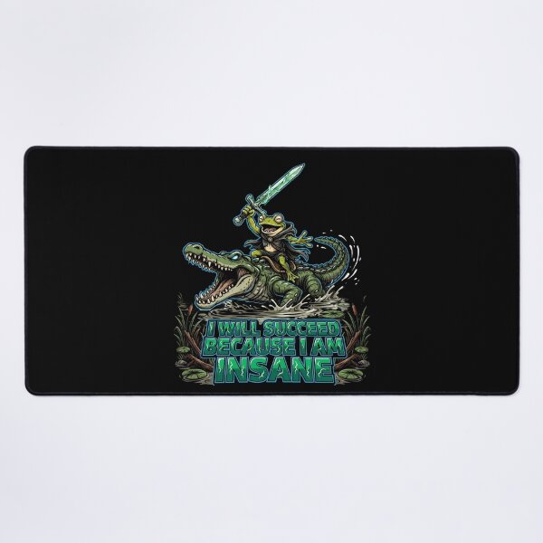 Item preview, I Will Succeed Because I Am Insane Frog Meme designed and sold by Redgiant87x.
