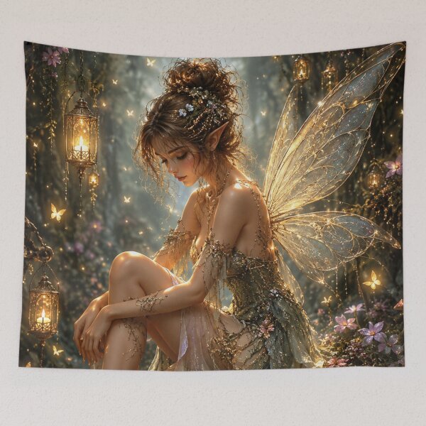Item preview, Enchanted Moonlight Fairy – Magical Forest Fantasy Art designed and sold by i-corp.