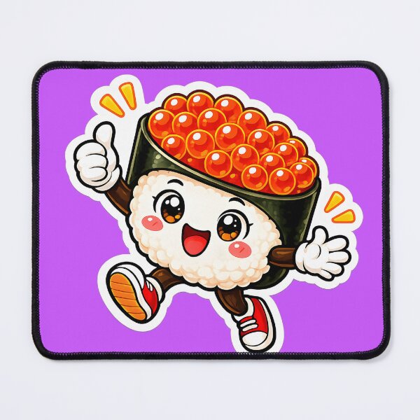 Item preview, Happy Salmon Roe Sushi Sticker designed and sold by OddGarage.