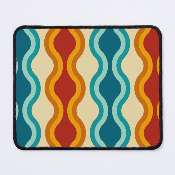 Item preview, Retro 70s Wavy Vintage Geometric Pattern Art designed and sold by Zaya_art.