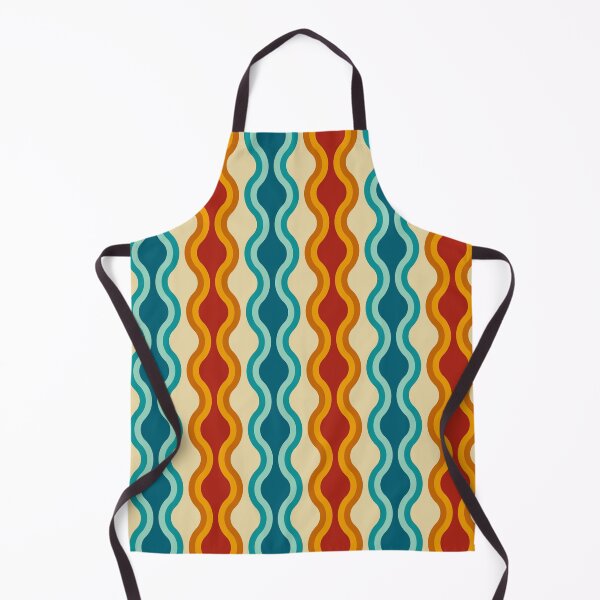 Item preview, Retro 70s Wavy Vintage Geometric Pattern Art designed and sold by Zaya_art.