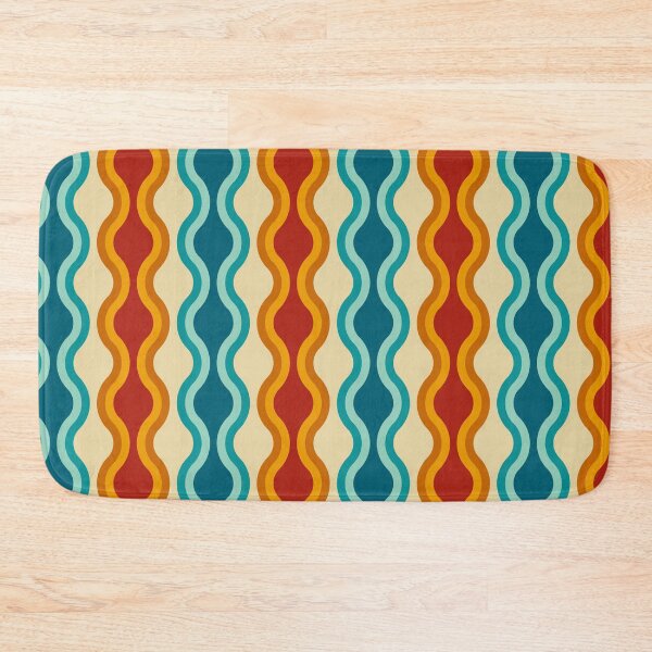 Item preview, Retro 70s Wavy Vintage Geometric Pattern Art designed and sold by Zaya_art.