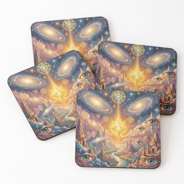 Item preview, Psychedelic Cosmic Dreamscape Portrait designed and sold by FotoworldEdel.