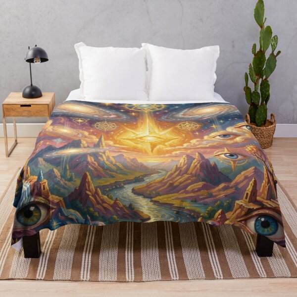 Item preview, Psychedelic Cosmic Dreamscape Portrait designed and sold by FotoworldEdel.