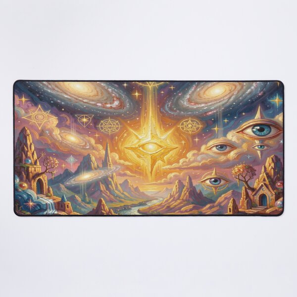 Item preview, Psychedelic Cosmic Dreamscape Portrait designed and sold by FotoworldEdel.