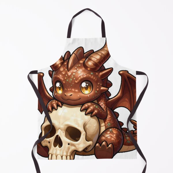 Item preview, Bronze Dragon Resting on Skull designed and sold by IllumeInk.
