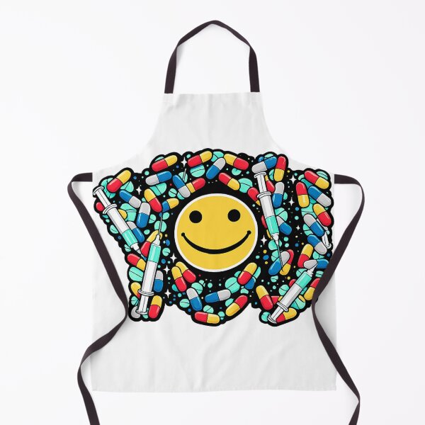 Item preview, Addicted To You Smiley Face Pills Pop Art Sticker designed and sold by Lin-B-Designs.