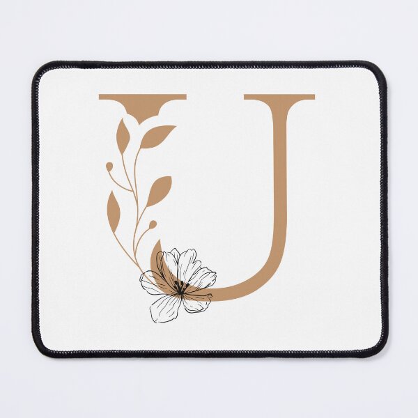Item preview, Floral Monogram Letter u Sticker | Elegant Botanical Initial u designed and sold by Mia-sanocean.