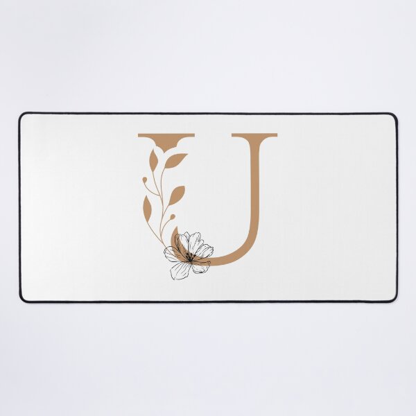 Item preview, Floral Monogram Letter u Sticker | Elegant Botanical Initial u designed and sold by Mia-sanocean.