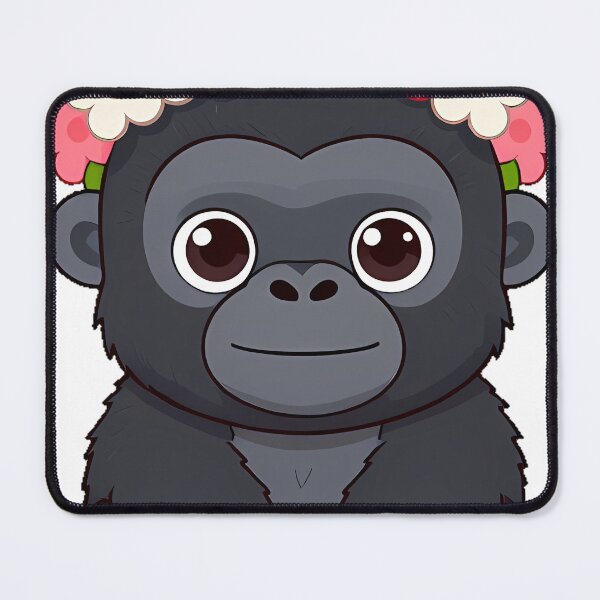 Item preview, Gentle Gorilla with Flower Crown designed and sold by pumsquare.