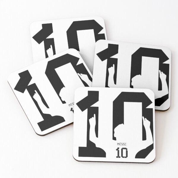 Item preview, Messi Shadow Number 10 Graphic T-Shirt | Minimalist Football Fan Design designed and sold by RajDeals.