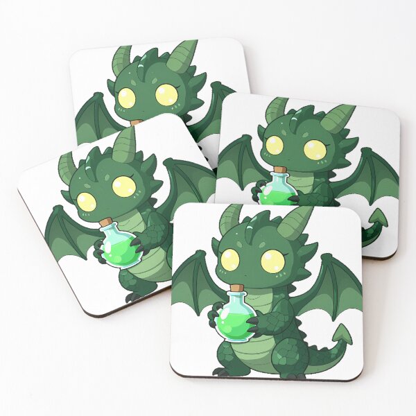 Item preview, Plague Dragon with Potion Bottle designed and sold by IllumeInk.