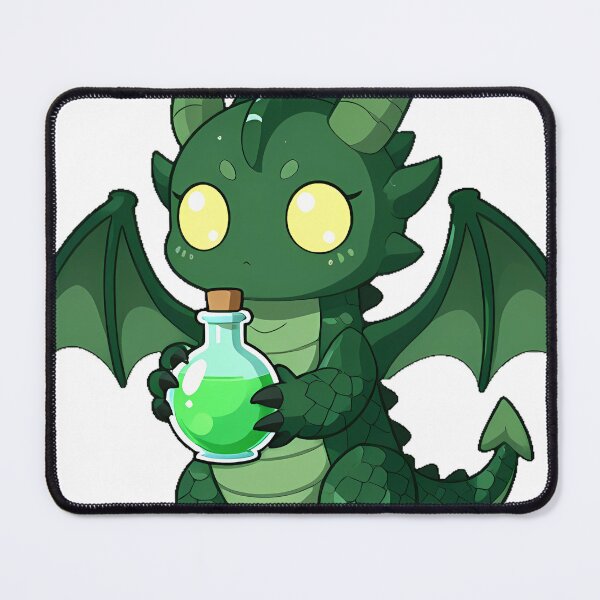 Item preview, Plague Dragon with Potion Bottle designed and sold by IllumeInk.