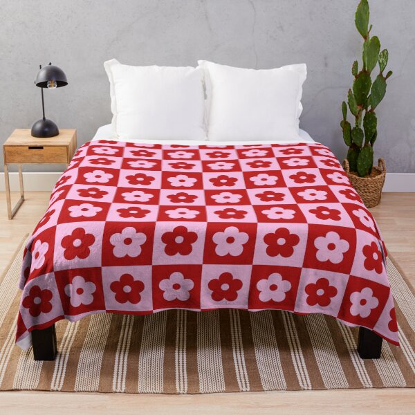 Item preview, Retro Groovy Flower Checkerboard Pattern designed and sold by jianina-alondra.