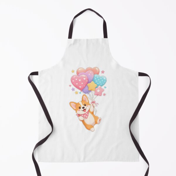 Item preview, Dreamy Floating Corgi with Heart Balloons designed and sold by Kaikab007.