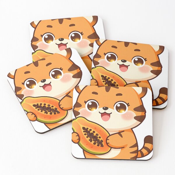 Item preview, Tiger with Papaya Fruit designed and sold by pumsquare.