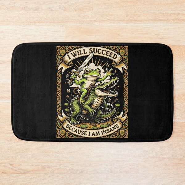 Item preview, I Will Succeed Because I Am Insane Frog Knight designed and sold by Redgiant87x.