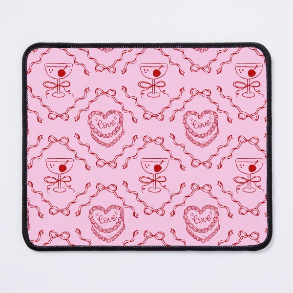 Item preview, Coquette Cherry Bow Seamless Pattern Pink designed and sold by jianina-alondra.