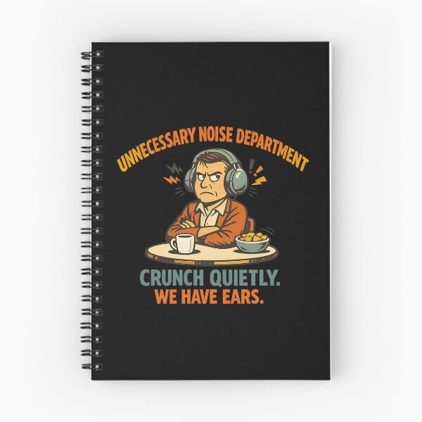 Item preview, Unnecessary Noise Department – Funny Chewing & Crunching Humor designed and sold by Concrete Coffee Studio.