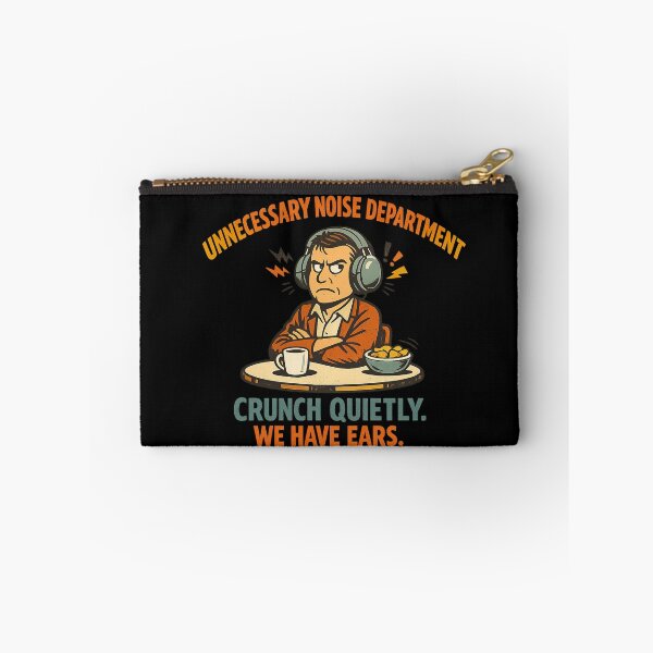 Item preview, Unnecessary Noise Department – Funny Chewing & Crunching Humor designed and sold by Concrete Coffee Studio.