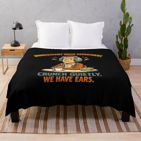 Item preview, Unnecessary Noise Department – Funny Chewing & Crunching Humor designed and sold by Concrete Coffee Studio.