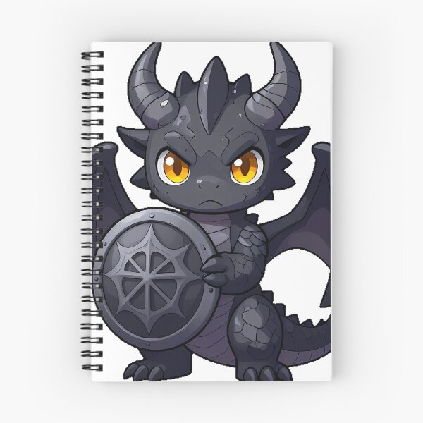 Item preview, Guardian Dragon with Ornate Shield designed and sold by IllumeInk.