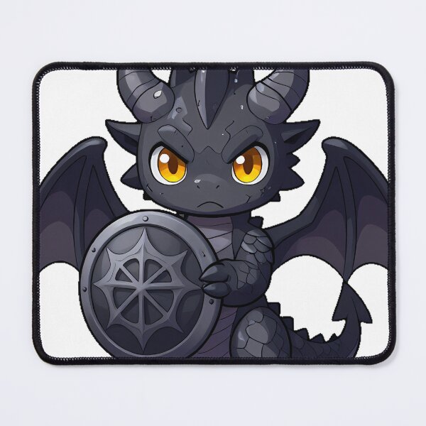 Item preview, Guardian Dragon with Ornate Shield designed and sold by IllumeInk.