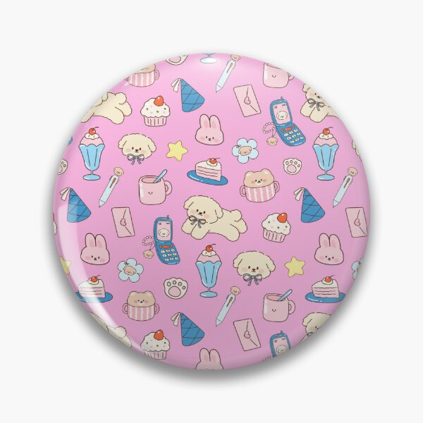 Item preview, Cute Kawaii Pink Seamless Pattern designed and sold by jianina-alondra.