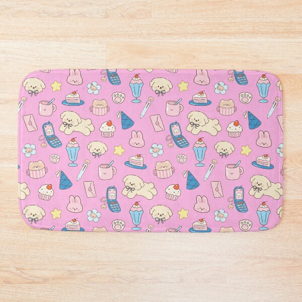 Item preview, Cute Kawaii Pink Seamless Pattern designed and sold by jianina-alondra.