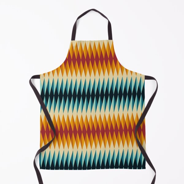 Item preview, Retro Mid-Century Diamond Geometric Pattern Art designed and sold by Zaya_art.