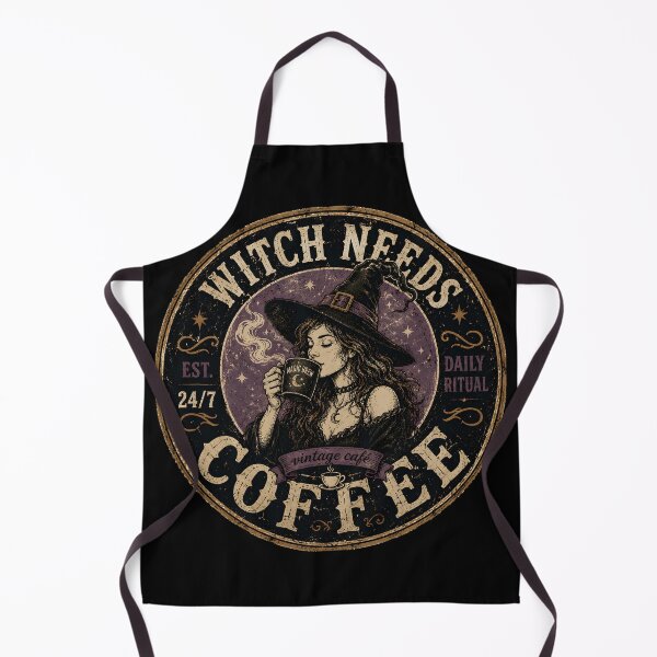 Item preview, Witch Needs Coffee | Vintage Witch Café Halloween Coffee Lover Design designed and sold by KAM-KAM-STORE.