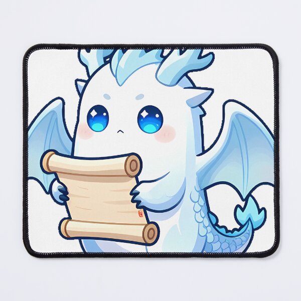 Item preview, Ghost Dragon with Spell Scroll designed and sold by IllumeInk.