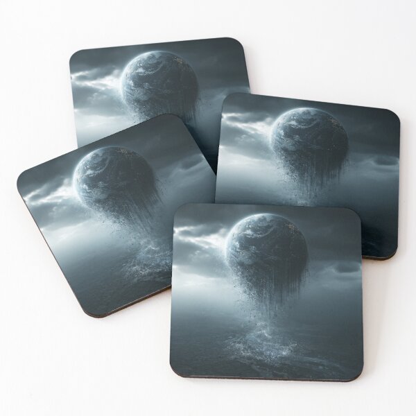 Item preview, Apocalyptic Earth Dissolving Into Darkness designed and sold by NyxandVeilArt.