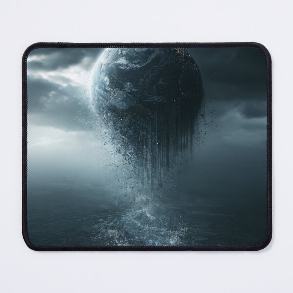 Item preview, Apocalyptic Earth Dissolving Into Darkness designed and sold by NyxandVeilArt.