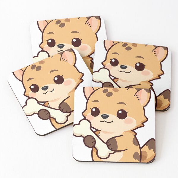Item preview, Cute Spotted Hyena with Bone designed and sold by pumsquare.