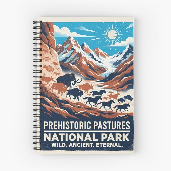 Item preview, Prehistoric National Park Vintage Travel Poster designed and sold by RBCTk.